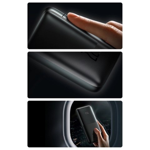 Powerbank Baseus Bipow Pro 10000mAh 20W czarny z kablem USB Typu A - USB Typu C 3A 0.3m (PPBD040201) Powerbank Baseus Bipow Pro 10000mAh 20W czarny z kablem USB Typu A - USB Typu C 3A 0.3m (PPBD040201)