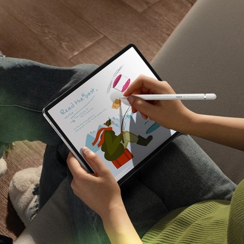 Rysik z aktywną końcówką Baseus Smooth Writing 2 do iPad + kabel USB-A - Lightning i wymienna końcówka - biały Rysik z aktywną końcówką Baseus Smooth Writing 2 do iPad + kabel USB-A - Lightning i wymienna końcówka - biały