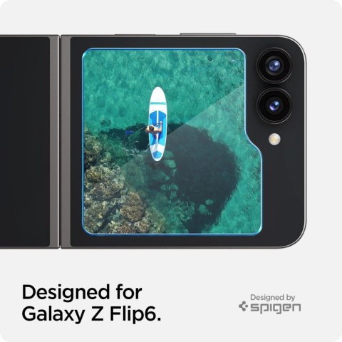 Szkło hartowane Spigen Glas.tR EZ Fit na Samsung Galaxy Z Flip 6 - 2 szt. Szkło hartowane Spigen Glas.tR EZ Fit na Samsung Galaxy Z Flip 6 - 2 szt.