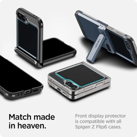 Szkło hartowane Spigen Glas.tR EZ Fit na Samsung Galaxy Z Flip 6 - 2 szt. Szkło hartowane Spigen Glas.tR EZ Fit na Samsung Galaxy Z Flip 6 - 2 szt.