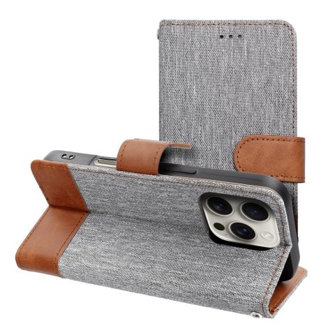 Kabura JEANS Book do IPHONE 16e (SE 4 2025) szary Kabura JEANS Book do IPHONE 16e (SE 4 2025) szary