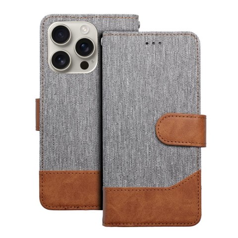 Kabura JEANS Book do IPHONE 16e (SE 4 2025) szary Kabura JEANS Book do IPHONE 16e (SE 4 2025) szary