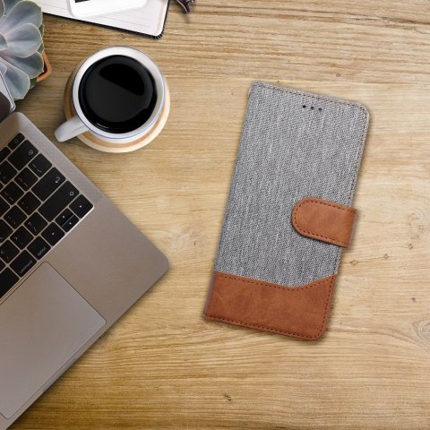 Kabura JEANS Book do IPHONE 16e (SE 4 2025) szary Kabura JEANS Book do IPHONE 16e (SE 4 2025) szary