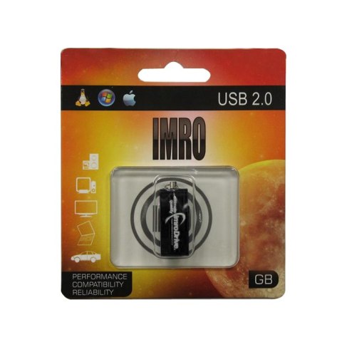 Imro pendrive 8GB USB 2.0 Edge czarny Imro pendrive 8GB USB 2.0 Edge czarny