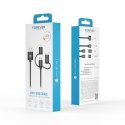 Forever kabel 3w1 USB - Lightning + USB-C + microUSB 1,0 m 1,5A czarny Forever kabel 3w1 USB - Lightning + USB-C + microUSB 1,0 m 1,5A czarny
