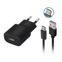 Forever ładowarka sieciowa TC-01 1x USB 2A czarna + kabel microUSB Forever ładowarka sieciowa TC-01 1x USB 2A czarna + kabel microUSB