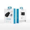 Forever ładowarka sieciowa TC-01 1x USB 2A czarna + kabel microUSB Forever ładowarka sieciowa TC-01 1x USB 2A czarna + kabel microUSB