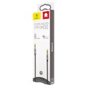 Baseus kabel audio Yiven M30 jack 3,5 mm - jack 3,5 mm 1,5 m srebrno-czarny Baseus kabel audio Yiven M30 jack 3,5 mm - jack 3,5 mm 1,5 m srebrno-czarny