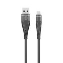 Forever kabel Shark USB - microUSB 1,0 m 2A czarny Forever kabel Shark USB - microUSB 1,0 m 2A czarny