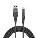 Forever kabel Shark USB - microUSB 1,0 m 2A czarny Forever kabel Shark USB - microUSB 1,0 m 2A czarny