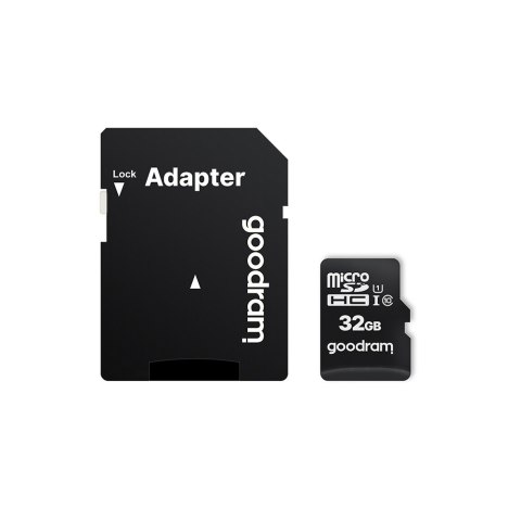GoodRam karta pamięci 32GB microSDHC kl. 10 UHS-I + adapter GoodRam karta pamięci 32GB microSDHC kl. 10 UHS-I + adapter