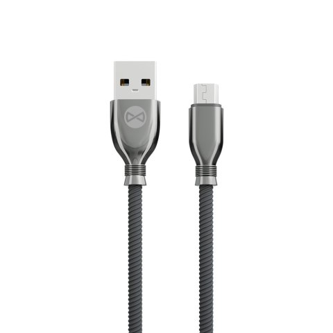 Forever kabel Tornado USB - microUSB 1,0 m 3A czarny Forever kabel Tornado USB - microUSB 1,0 m 3A czarny