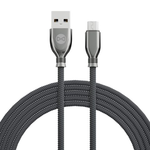 Forever kabel Tornado USB - microUSB 1,0 m 3A czarny Forever kabel Tornado USB - microUSB 1,0 m 3A czarny