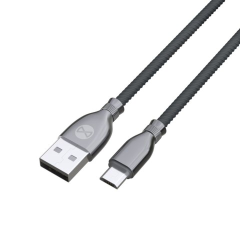 Forever kabel Tornado USB - microUSB 1,0 m 3A czarny Forever kabel Tornado USB - microUSB 1,0 m 3A czarny