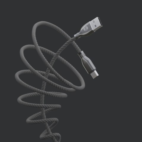 Forever kabel Tornado USB - microUSB 1,0 m 3A czarny Forever kabel Tornado USB - microUSB 1,0 m 3A czarny