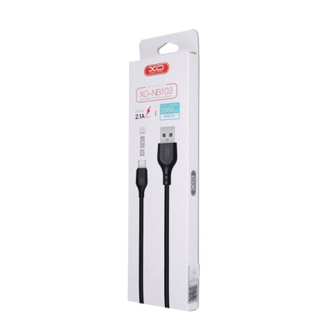 XO kabel NB103 USB - microUSB 2,0 m 2,1A biały XO kabel NB103 USB - microUSB 2,0 m 2,1A biały