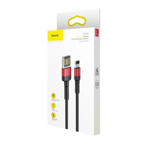 Baseus kabel Cafule PD USB-C - USB-C 2,0 m 5A czerwono-czarny 100W Baseus kabel Cafule PD USB-C - USB-C 2,0 m 5A czerwono-czarny 100W