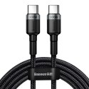 Baseus kabel Cafule PD USB-C - USB-C 2,0 m 5A szaro-czarny 100W Baseus kabel Cafule PD USB-C - USB-C 2,0 m 5A szaro-czarny 100W