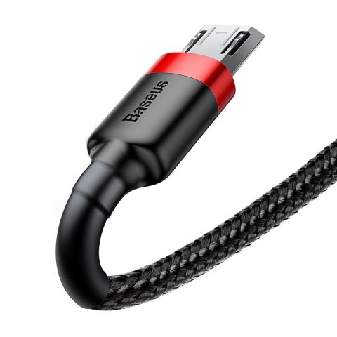 Baseus kabel Cafule USB - microUSB 1,0 m 2,4A czerwono-czarny Baseus kabel Cafule USB - microUSB 1,0 m 2,4A czerwono-czarny
