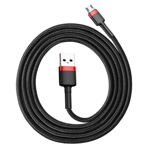 Baseus kabel Cafule USB - microUSB 1,0 m 2,4A czerwono-czarny Baseus kabel Cafule USB - microUSB 1,0 m 2,4A czerwono-czarny
