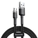 Baseus kabel Cafule USB - microUSB 2,0 m 1,5A szaro-czarny Baseus kabel Cafule USB - microUSB 2,0 m 1,5A szaro-czarny