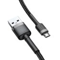 Baseus kabel Cafule USB - microUSB 2,0 m 1,5A szaro-czarny Baseus kabel Cafule USB - microUSB 2,0 m 1,5A szaro-czarny