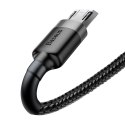 Baseus kabel Cafule USB - microUSB 2,0 m 1,5A szaro-czarny Baseus kabel Cafule USB - microUSB 2,0 m 1,5A szaro-czarny