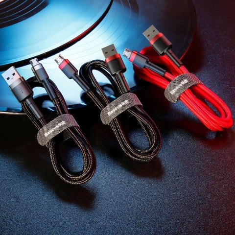 Baseus kabel Cafule USB - microUSB 2,0 m 1,5A szaro-czarny Baseus kabel Cafule USB - microUSB 2,0 m 1,5A szaro-czarny