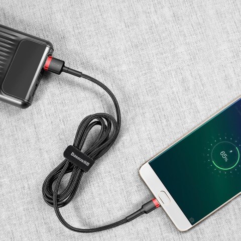 Baseus kabel Cafule USB - microUSB 3,0 m 1,5A czerwono-czarny Baseus kabel Cafule USB - microUSB 3,0 m 1,5A czerwono-czarny