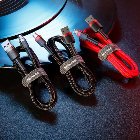 Baseus kabel Cafule USB - microUSB 3,0 m 1,5A czerwono-czarny Baseus kabel Cafule USB - microUSB 3,0 m 1,5A czerwono-czarny