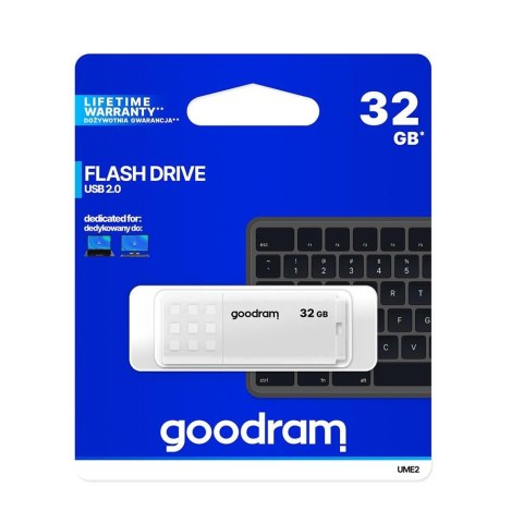 Goodram pendrive 32GB USB 2.0 UME2 biały Goodram pendrive 32GB USB 2.0 UME2 biały