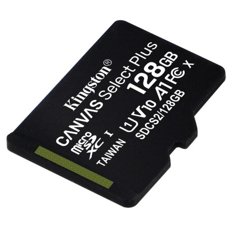 Kingston karta pamięci 128GB microSDHC Canvas Select Plus kl. 10 UHS-I 100 MB/s Kingston karta pamięci 128GB microSDHC Canvas Select Plus kl. 10 UHS-I 100 MB/s