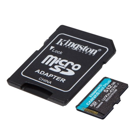 Kingston karta pamięci 512GB microSDXC Canvas Go! Plus kl. 10 UHS-I 170 MB/s + adapter Kingston karta pamięci 512GB microSDXC Canvas Go! Plus kl. 10 UHS-I 170 MB/s + adapter