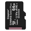 Kingston karta pamięci 64GB microSDHC Canvas Select Plus kl. 10 UHS-I 100 MB/s