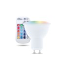 Żarówka LED GU10 RGB + Biały 5W z pilotem 250lm Forever Light