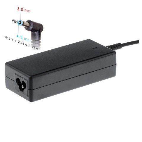 Akyga Zasilacz do notebooka AK-ND-68 19.5V / 2.31A 45W 4.5 x 3.0 mm + pin DELL 1.2m Akyga Zasilacz do notebooka AK-ND-68 19.5V / 2.31A 45W 4.5 x 3.0 mm + pin DELL 1.2m