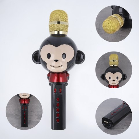 Maxlife mikrofon z głośnikiem Bluetooth Animal MX-100 czarny Maxlife mikrofon z głośnikiem Bluetooth Animal MX-100 czarny