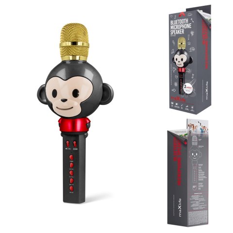 Maxlife mikrofon z głośnikiem Bluetooth Animal MX-100 czarny Maxlife mikrofon z głośnikiem Bluetooth Animal MX-100 czarny