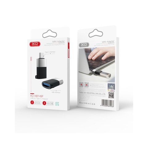 XO adapter NB149-F USB - USB-C czarny OTG XO adapter NB149-F USB - USB-C czarny OTG
