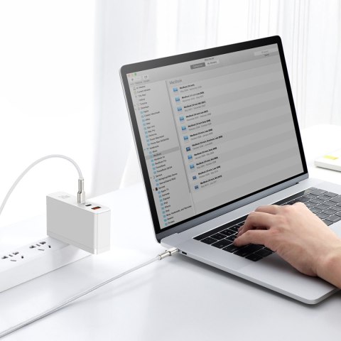 Baseus kabel Cafule Metal PD USB-C - USB-C 1,0 m biały 100W Baseus kabel Cafule Metal PD USB-C - USB-C 1,0 m biały 100W