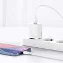 Baseus ładowarka sieciowa Super Si PD 20W 1x USB-C biała + kabel USB-C - Lightning Baseus ładowarka sieciowa Super Si PD 20W 1x USB-C biała + kabel USB-C - Lightning