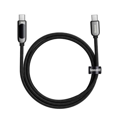 Baseus kabel Display PD USB-C - USB-C 1,0 m czarny 100W Baseus kabel Display PD USB-C - USB-C 1,0 m czarny 100W