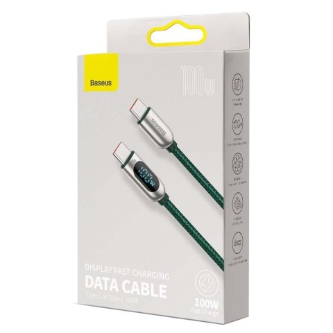 Baseus kabel Display PD USB-C - USB-C 1,0 m czarny 100W Baseus kabel Display PD USB-C - USB-C 1,0 m czarny 100W