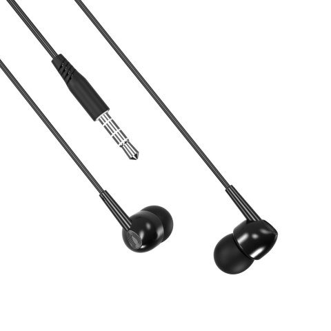 XO słuchawki przewodowe EP37 jack 3,5mm dokanałowe czarne XO słuchawki przewodowe EP37 jack 3,5mm dokanałowe czarne