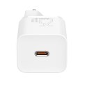 Baseus ładowarka sieciowa Super Si PD 25W 1x USB-C biała + kabel USB-C - USB-C Baseus ładowarka sieciowa Super Si PD 25W 1x USB-C biała + kabel USB-C - USB-C