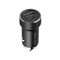 Forever ładowarka samochodowa PD QC CC-06 1x USB-C 1x USB 20W czarna Forever ładowarka samochodowa PD QC CC-06 1x USB-C 1x USB 20W czarna