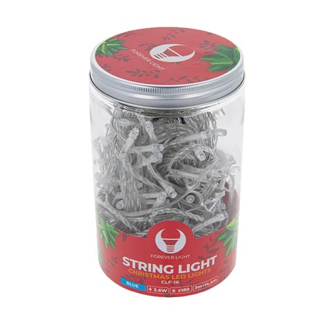 Łańcuch świetlny CLF-16 180LED 14,4m niebieski Forever Light Łańcuch świetlny CLF-16 180LED 14,4m niebieski Forever Light