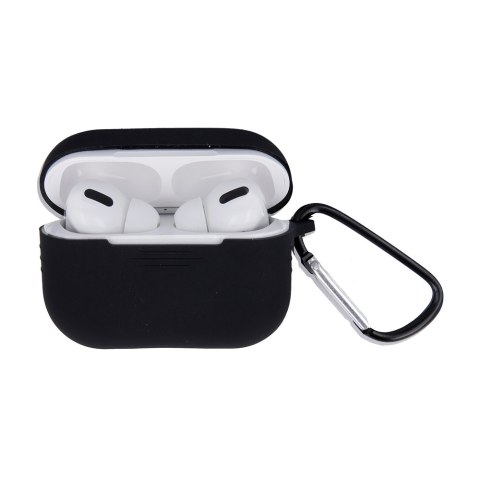Etui do Airpods 3 czarne z haczykiem Etui do Airpods 3 czarne z haczykiem