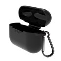 Etui do Airpods 3 czarne z haczykiem Etui do Airpods 3 czarne z haczykiem