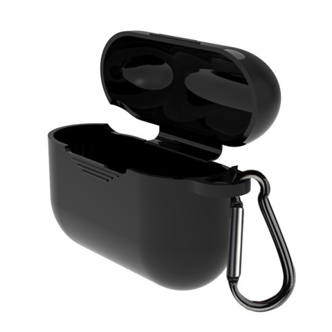 Etui do Airpods 3 czarne z haczykiem Etui do Airpods 3 czarne z haczykiem